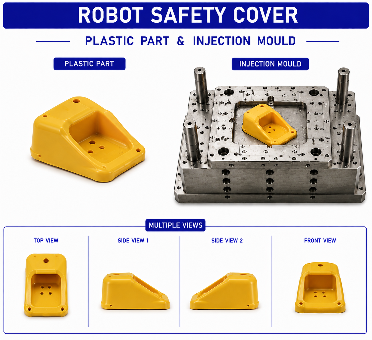 Robot Plastic Safety Cover Mould and Moulding Services